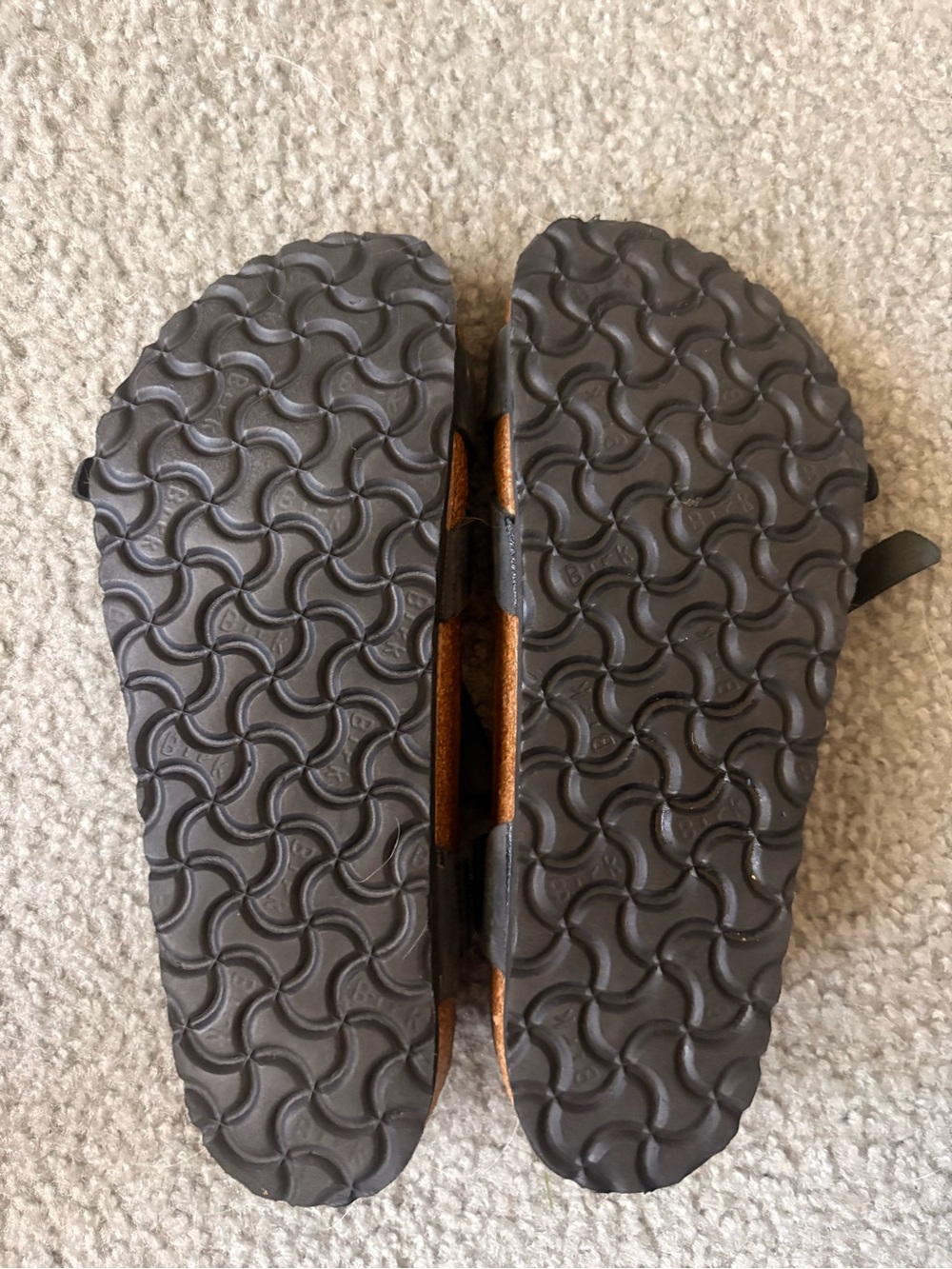 Birkenstock Black Suede Adjustable Two-Strap Sandals - Picture 4 of 4